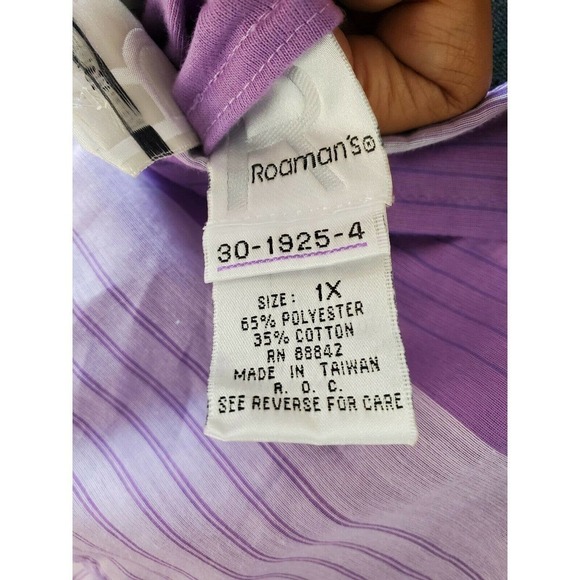 Roaman's 2- Button Down Top (20W)w/ Tank (1X) - Picture 11 of 12